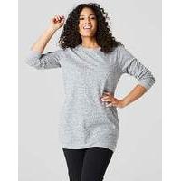 Grey Print Animal Longline Sweat