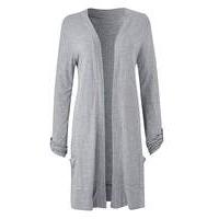 Grey Marl Boyfriend Long Sleeve Cardigan