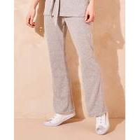 Grey Soft Touch Bootcut Leisure Trousers