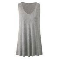 Grey Marl Pocket V Neck Jersey Vest