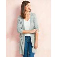 Grey Marl Boyfriend Long Sleeve Cardigan