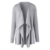 Grey Marl Waterfall Cardigan