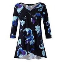 Grace Tulip Hem Tunic in Floral Print