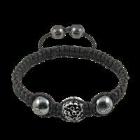 Grey Crystal & Magnetite 10mm Bracelet