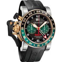 graham chronofighter oversize gmt steel gold