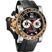 Graham Chronofighter Oversize GMT Steel & Gold D