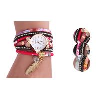 grace feather charm watch 3 colours