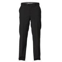 Greg Flat Front Trouser-Black