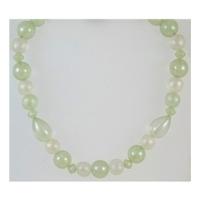 Green plastic bead necklace
