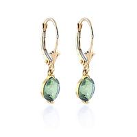 green amethyst drop earrings 31ctw in 9ct gold