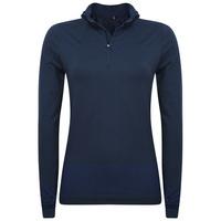 Green Lamb Striped Zip Neck Base Layer - Navy - XL