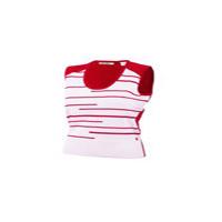 Green Lamb Broken Stripe Slipover - White/Framboise - Size 18