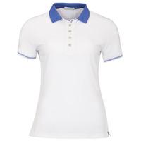 Green Lamb Claudine Club Polo - White/Sapphire