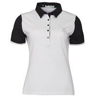 Green Lamb Cliona Pin Dot Polo - Black/White