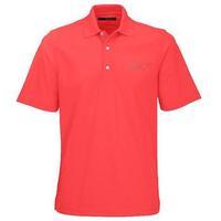 greg norman protek micro polo shirt calypso coral small