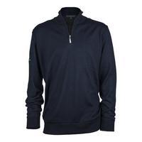 Greg Norman Lined Zip Neck Merino Sweater - Navy Medium (GN14Z)