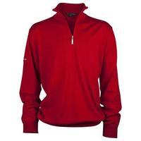 Greg Norman Unlined Zip Neck Merino - Red Medium