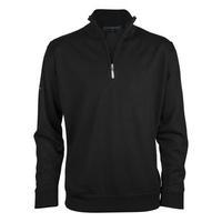 Greg Norman Lined Zip Neck Merino Sweater - Black Small (GN14Z)