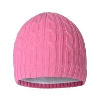 Green Lamb Bella Cable Beanie Hat - Pink (A11)