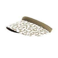 green lamb deanna print golf visor khaki