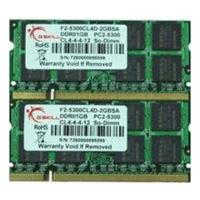 G.SKill 2GB Kit SO-DIMM DDR2 PC2-5300 (F2-5300CL4D-2GBSA) CL4