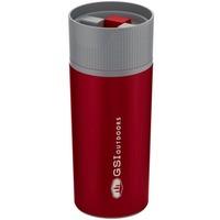 gsi outdoors glacier stainless commuter mug red