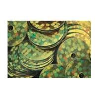 Gttermann Pailletten 8 mm Flat Sequin In Hollographic Gold