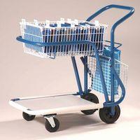 gt2 mailroom trolley cw 1 basket 1 platform