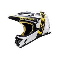 GT Fury Full Face Helmet | White/Black - M
