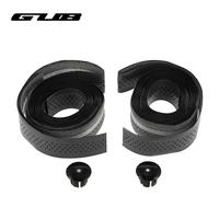 GUB 2pcs Washable Breathable Bike Bicycle Cycling Handlebar Bar Wrap Tapes Decoration Wet PU with End Caps Plugs Secure Grips