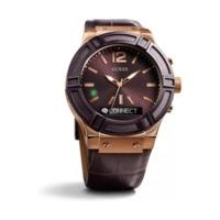 guess connect 45mm brown red gold c0001g2