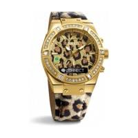 guess connect 41mm animal and gold c0002m6