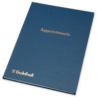 guildhall 298 x 203mm appointments book 104 pages blue