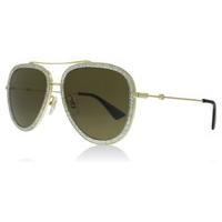 gucci 0062s sunglasses gold 004 57mm