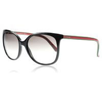 Gucci 3649S Sunglasses Black / Green / Red 51N 56mm