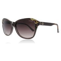 guess gu7510 sunglasses brown leo 48f 55mm