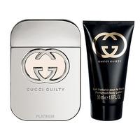Gucci Guilty Platinum Eau De Toilette Spray 75ml Free Gift