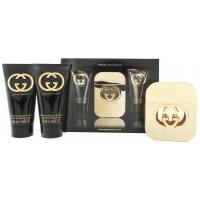gucci guilty for her gift set 50ml edt 50ml body lotion 50ml shower ge ...