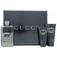 Gucci Guilty Pour Homme Gift Set Travel Collection 90ml EDT + 50ml A/Shave Balm + 50ml All Over Shampoo