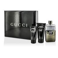 Gucci Guilty Pour Homme Coffret: Eau De Toilette Spray 90ml + After Shave Balm 75ml + All Over Shampoo 50ml 3pcs