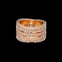 Guess Rose Gold PVD Eternity Stack Ring - Ring Size 54