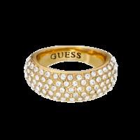 guess gold pvd pave tapered ring ring size 54