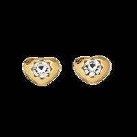 Guess Gold PVD Crystals of Love Stud Earrings