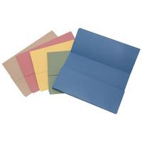 guildhall plain document wallet assorted pack of 50