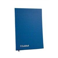 guildhall 31 series account book with 3 cash columns and 80 pages blue