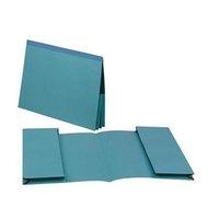 Guildhall Foolscap Reinforced Double Pocket Manilla Legal Wallet (Blue) Pack of 25