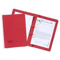 Guildhall (Foolscap) Spring Transfer File with Back Pocket (Red) Pack of 25 Files