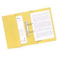 guildhall manilla foolscap transfer spring file with pocket yellow pac ...