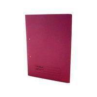 Guildhall Manilla (Foolscap) Transfer Spring File with Pocket (Red) Pack of 25