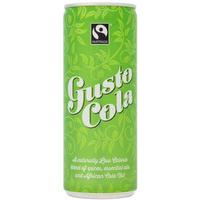 Gusto Low Calorie Fairtrade Cola - 250ml